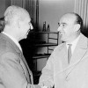 With Paolo De Poli in Milan, 1956
