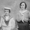 Con la madre a Trieste nel 1913 circa