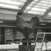 Gallo (1951, bronze, h. 65 cm., cat. 342), first-class indoor swimming pool