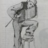 N. Centonze, Settimana di Pasqua nel Belgio, in “Femmina”, a. II, Casa Editrice V.I.E.L.A., Trieste, 15 April 1924, Easter special issue (charcoal drawing)